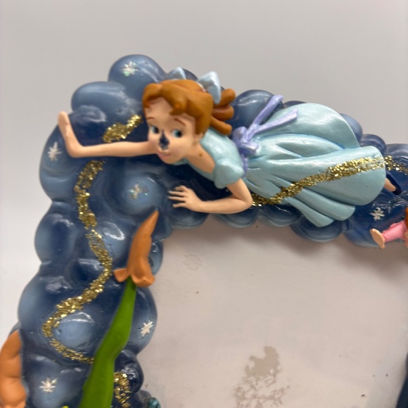 Disney Parks Faries Tinkerbell Peter Pan Castle 3D Ceramic Photo Frame - Picture 5 of 16